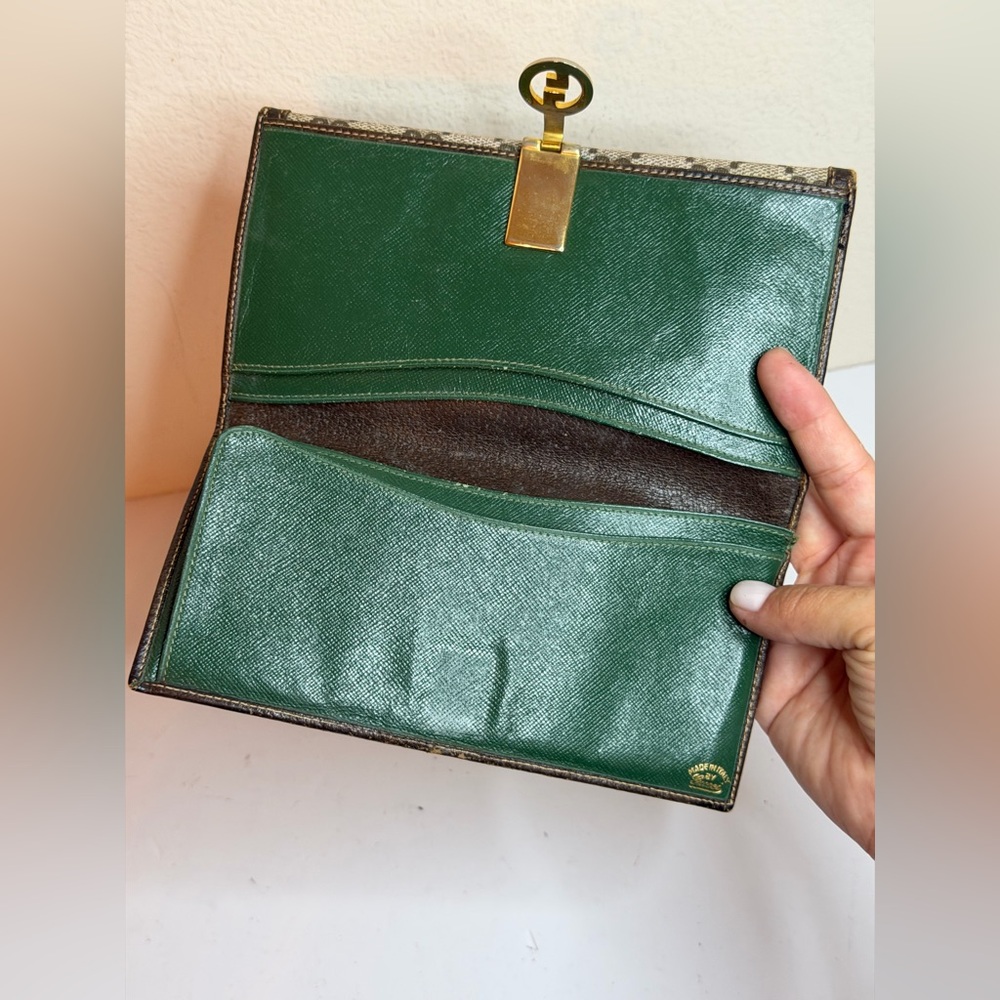 Vintage 70-80s Gucci GG canvas Long wallet - Picture 10 of 10
